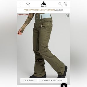 Burton Womens Marcy High Rise Pant, Keef